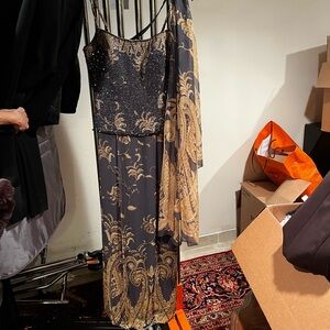 Maxi dress, Jovani brand, Size 8. Comes with a light scarf